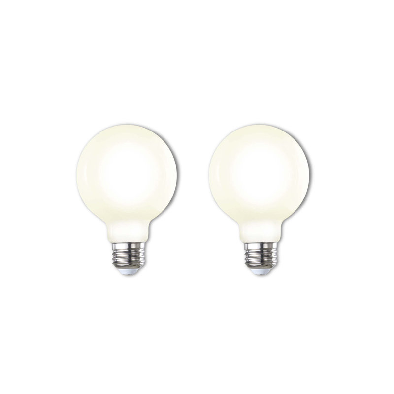 7 watts (équivalent à 60 watts), ampoule DEL G25 à intensité variable, culot moyen (standard) E26 (2700K)