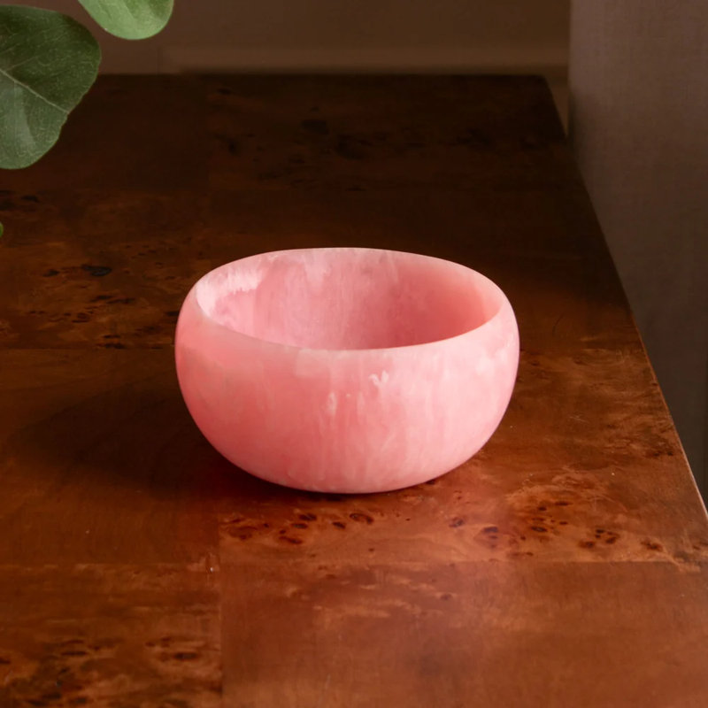 Mini bol rond en résine RESIN, Framboise