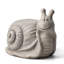 16.25"L MGO Snail Garden Statue Or Planter Stand