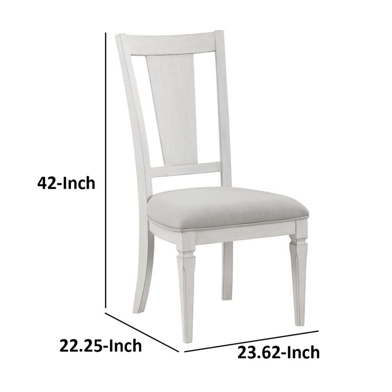 Chaise de salle à manger en mélange de lin Brage