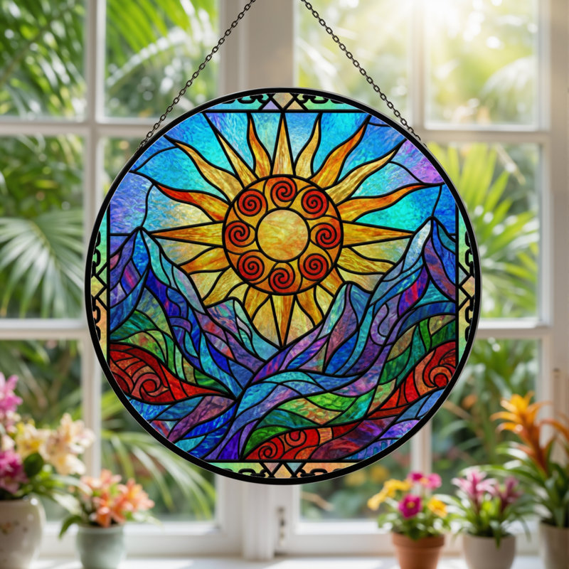 Vitrail H 7,8 po Sun Mountain