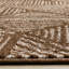 Tapis d'intérieur contemporain rayé brun moderne-1657196666