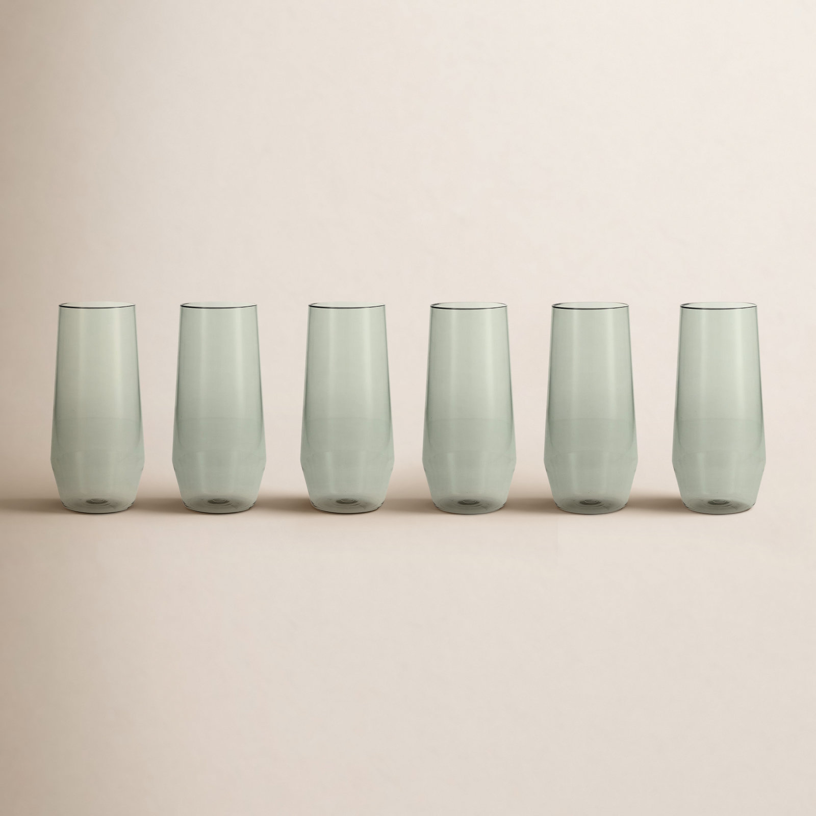 Fortessa Sole Outdoor Shatter Resistant BPA Free Premium Copolyester Plastic Drinkware 6 Pack, Terra Cotta Orange, Stemless Wine Glass