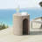 Outdoor Mgo Round  With U-Shape Side Table