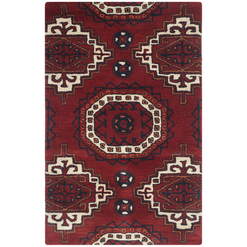 Kouerga Wool Southwestern Rug, Rectangle 2'6" x 4'