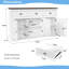 Buffet avec rangement et tiroirs Chic White