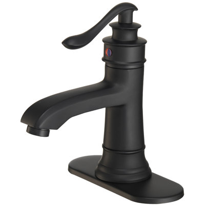 Single-Hole Single-handle Bathroom Faucet with Drain Assembly