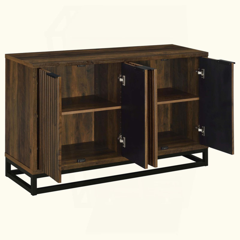 Buffet décoratif 4 portes Dark Pine