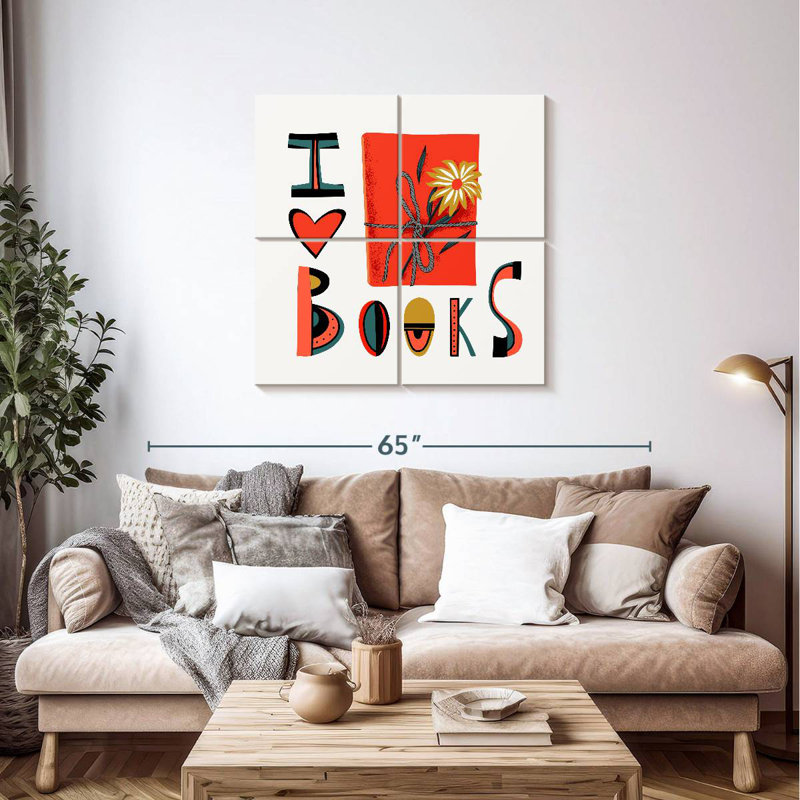 Senne - J'aime les livres, H 38 po x l 38 po