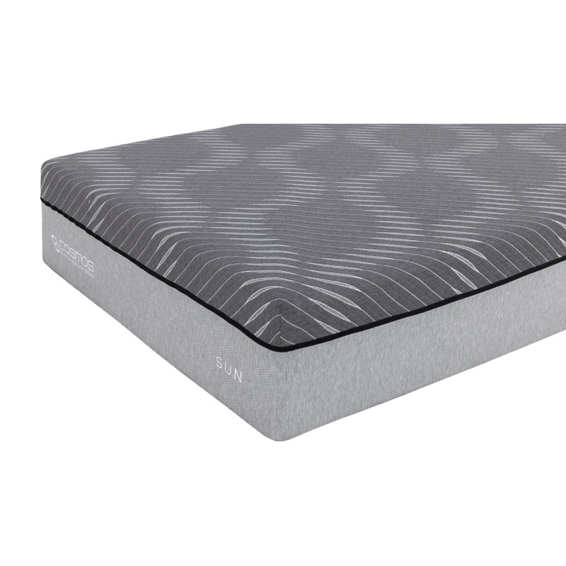 Matelas, très grand de 14 pouces, mousse à mémoire de forme, ressorts ensachés, couches de mousse, roulé et très grand, comprimé