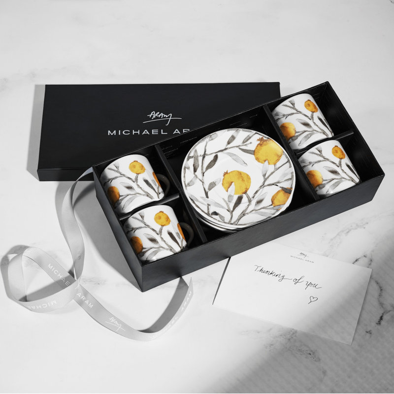 Pomegranate Demitasse Set