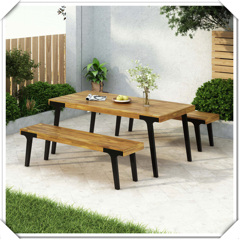 Dining Table Dining Benches Set Practical Durable Stylish Functional