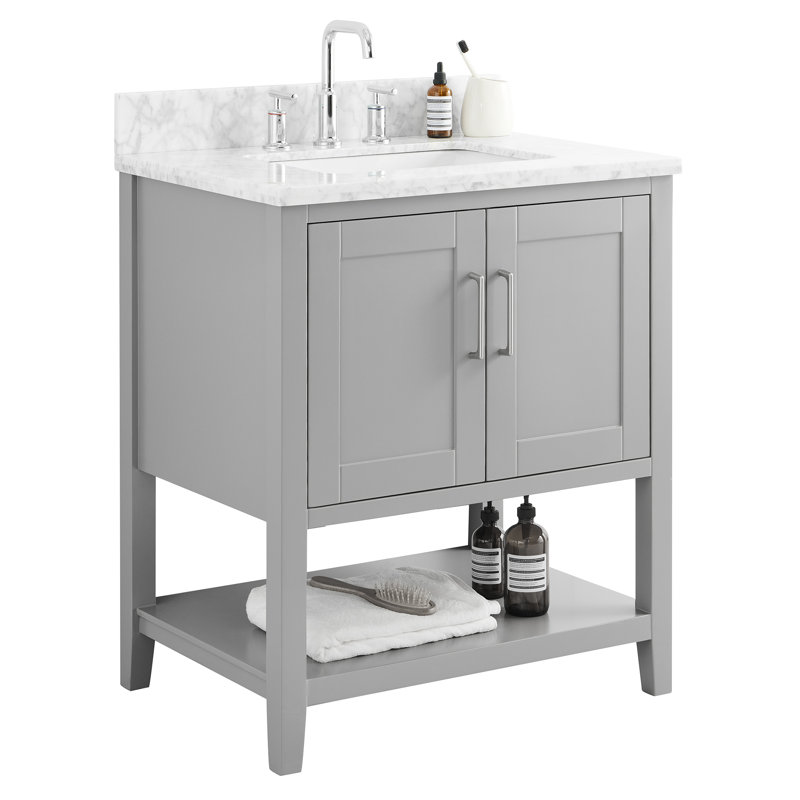 Meuble-lavabo Jegger, Gris
