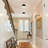 1-Light Black And Gold Flush Mount Light