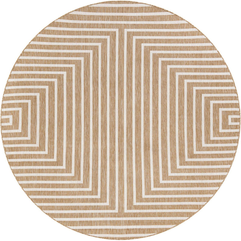 Tapis contemporain Nykeia, Rond 7 pi 10 po