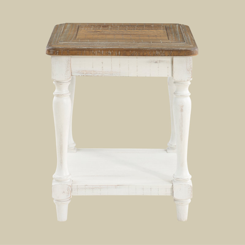 Crocifissa End Table, White