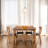 Phoibos Extendable Oak Solid Wood Dining Table-392357405