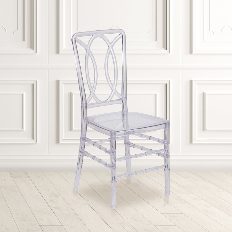 Elegance Crystal Ice Glam Stacking Chair - UV and Scratch Resistant