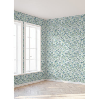 Leafy Floral Peel and Stick Wallpaper