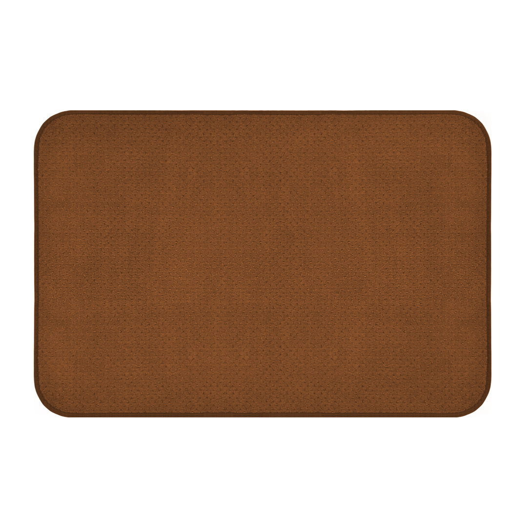 Baysview Skid-Resistant Carpet Indoor Area Rug Floor Mat - Toffee Brown Eider & Ivory™ Rug 