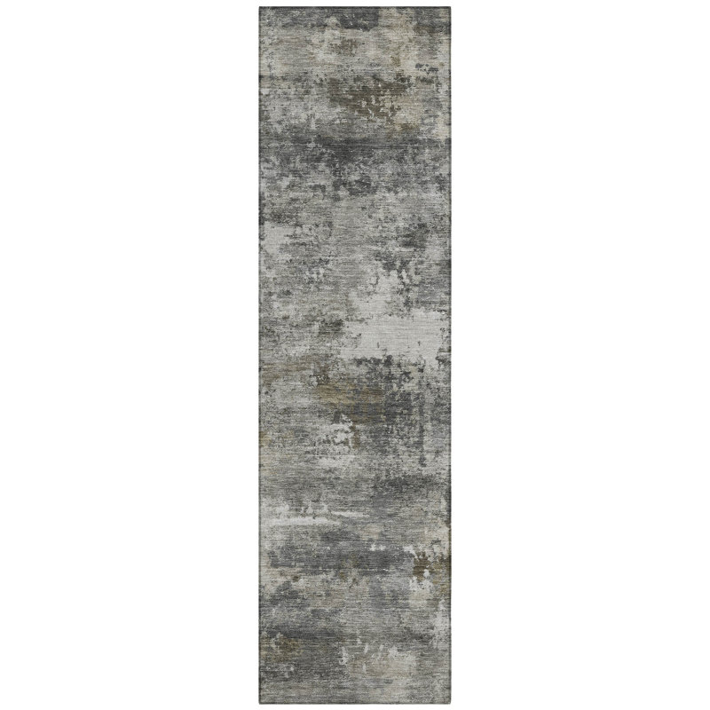Machine Washable Indoor/Outdoor Wagenen ACN2368 Abstract Rug, Runner 2'3" x 7'6"