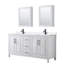 Meuble-lavabo double 72 po avec plateau en quartz et miroir Daria-100481654-100481655-100501893