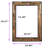 Wood & Metal Framed Rectangular Wall Mirror, Decorative Mirror For Entryway, Bathroom, Hallway Or Living Room