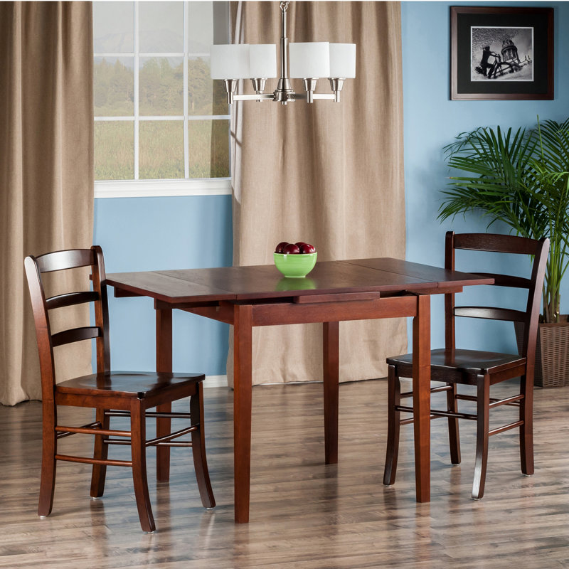 2 - Person Solid Wood Top Four Leg Dining Set