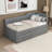 Upholstered Daybed with Three Drawers and Trundle-803584501-803584507