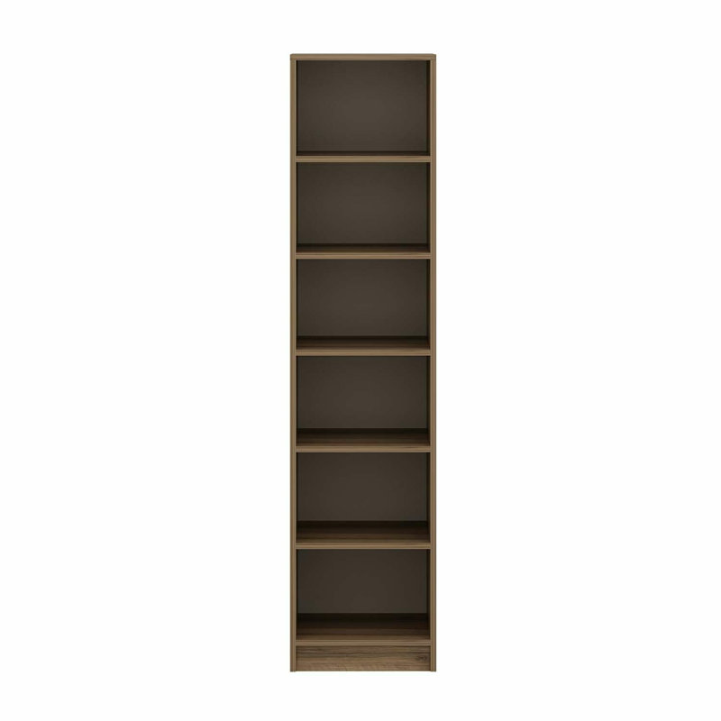 Elina 1 Door Manufactured Wood Wardrobe, 190cm H x 45cm W x 52cm D, White/Brown