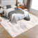 Machine Washable Rug with Rubber Backing for Living Room Modern Non-Slip Dining Room Rug Easy-Cleaning Floor Carpet for Bedroom Office Playroom