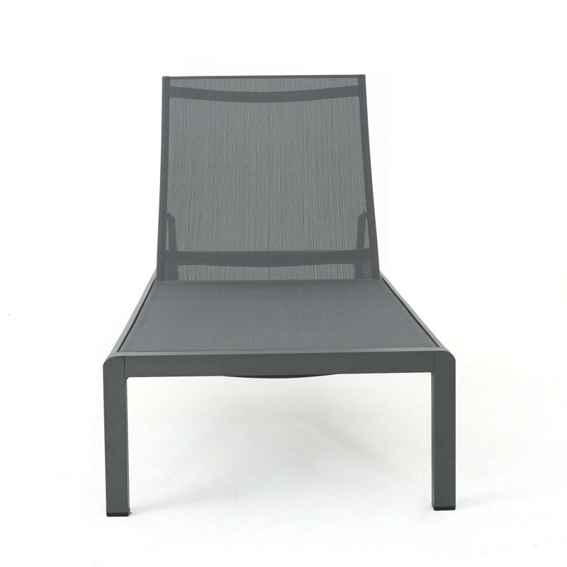 Fashion Chaise Lounge For Outdoor, Gray, 1