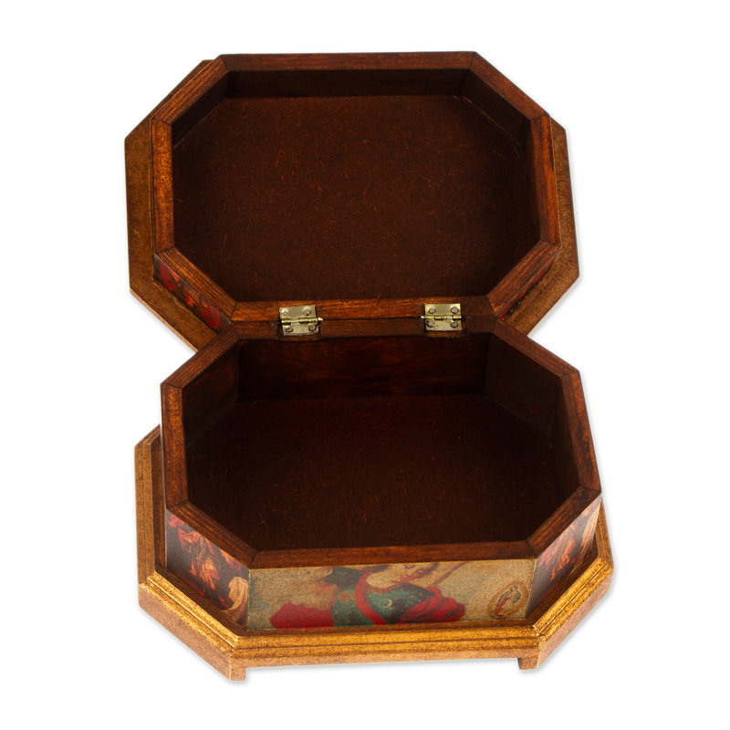 Boîte à bijoux en bois découpage