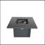 Table de foyer d'extérieur en acier avec couvercle H 25 po x l 30 po