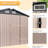 8 ft. W x 6 ft. D Metal Storage Shed
