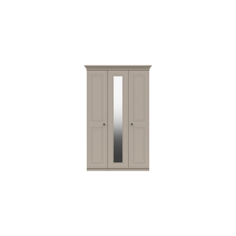 Warminster 3 Door Manufactured Wood Wardrobe, Fired Earth