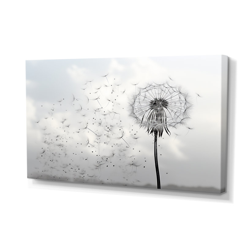 «Minimalims Dandelion Natures Fragility II - Pissenlit», art encadré