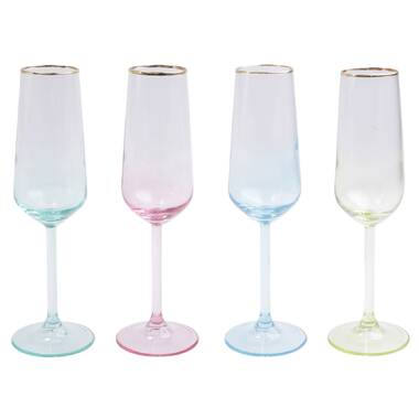 Georg Jensen Bernadotte Champagne Flute Glass, Set of 6, 9.1 oz.