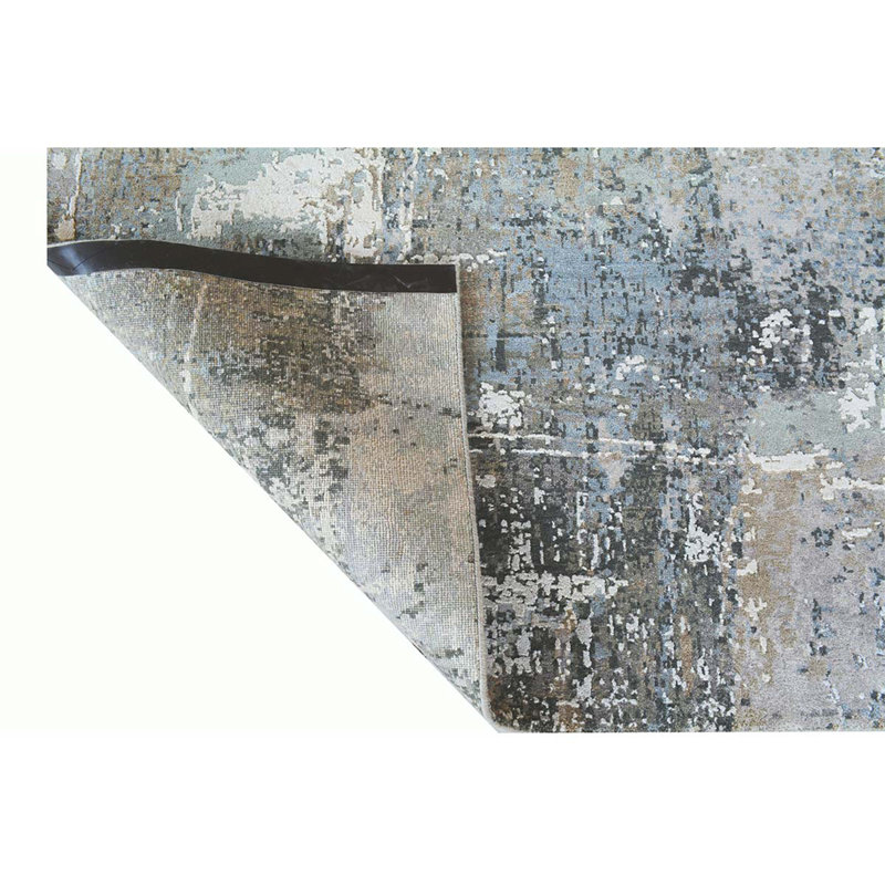 Wool Abstract Area Rug, Rectangle 2' x 3'