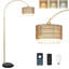 Lampe sur pied à arc avec télécommande et ampoule à intensité variable-923654104