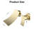 Wall Mount Widespread Bathroom Faucet In Golden Glow - Wide Waterfall Spout For A Radiant And Precise Control Glamorous Interior With-121628495