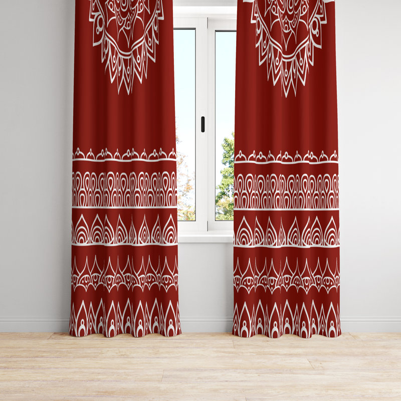 Semi Sheer Curtain Pair, 20" W x 52" L