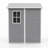 4x6 FT Resin Storage Shed with Floor, Lockable Door & Window, Sloping Roof, Plastic Garden Shed for Backyard-125329487