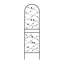 4 Pack Metal Garden Trellis 71" X 19.7" Rustproof Trellis For Climbing Plants Outdoor Flower Support Bird Deco Black