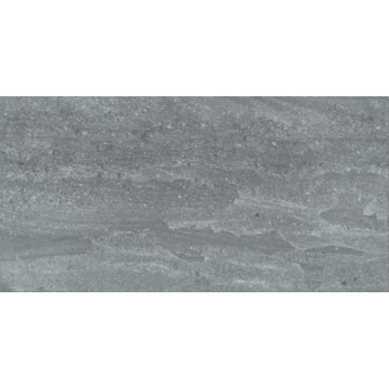 Linden Stone Dark Gray 12" x 24" Porcelain Floor Tile, Dark Gray