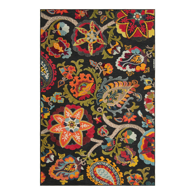 Tapis Bungalow Rose Nahla Caimin, Rectangle 6 pi 1 po x 9 pi