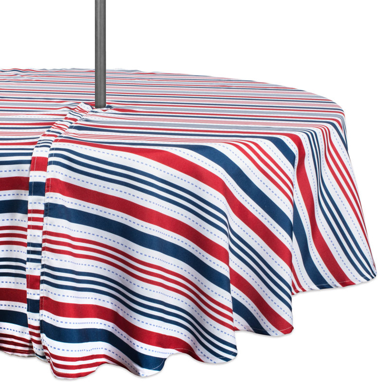 Risa Outdoor Zipper Umbrella Tablecloth, 60" L x 60" W