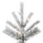 Sierra Flocked Slim Sierra Artificial Christmas Tree with LED Warm White Lights-1948197687