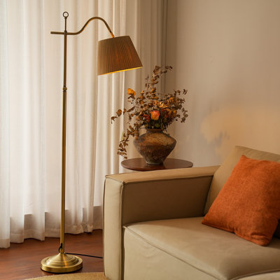 Maraia 62.2'' Golden Arched Floor Lamp