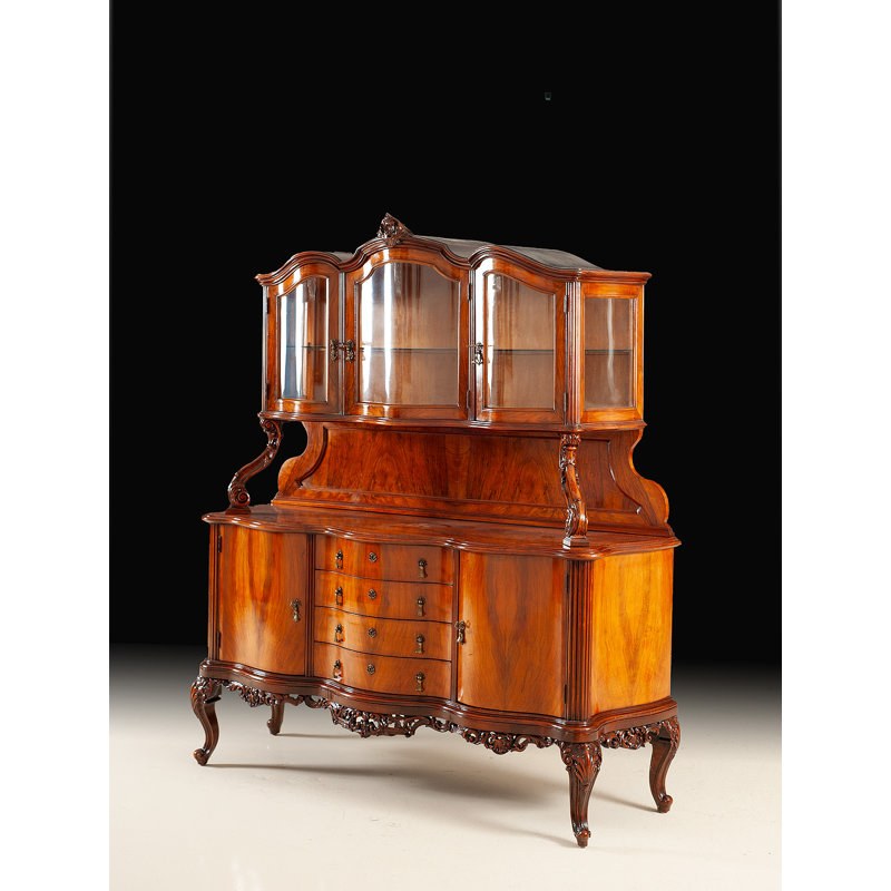Original Italian Antique Buffet and Hutch